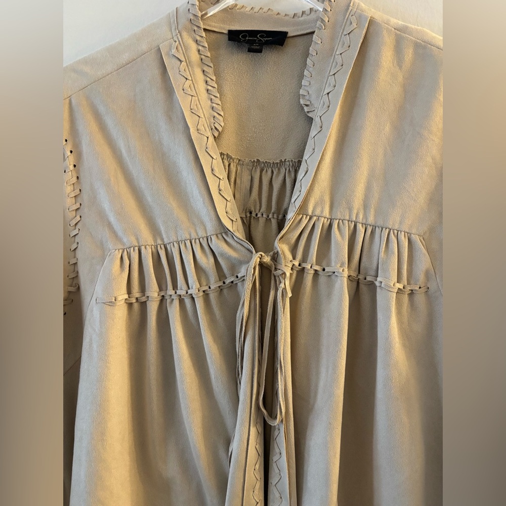 Jessica Simpson Cream Jacket Size 2X - Picture 3 of 5